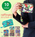 ポーチ raffinato ラフィナート 通販 レディース おしゃれ 北欧 かわいい 小物入れ 3ポケット ミニポーチ コスメポーチ ミニ コンパクト 軽い 軽量 リップクリーム 煙草 たばこ スマホポーチ 常備薬入れ シガレットケース デジカメケース コンデジ