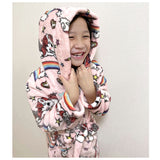 ルームウェア ガウン 通販 ふわもこ 子供 パジャマ もこもこ 部屋着 モコモコ 秋冬 あったか 長袖 前開き 90 100 110 120 130 140 バスローブ ガウン キッズ 寝巻き 女の子 男の子 キッズ 半天 赤ちゃん ベビー用品 着る毛布 子ども服