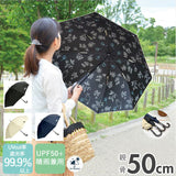 傘 レディース 長傘 通販 晴雨兼用 可愛い 手開き UV CUT率 99.9％ 雨傘 日傘 UV ケア カット ブランド ミクニ 三国 遮光 婦人傘 パラソル アンブレラ 熱中症対策 スポーツ観戦 かさ 黒PU 8本骨 50 cm s15005