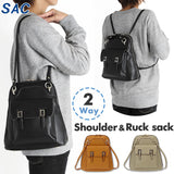 sac ショルダーバッグ 通販 レディース リュック おしゃれ 大人 かわいい 2way 大人可愛い 合皮 フェイクレザー 通勤 小さめ ミニリュック ブランド サック ミミー S-45950 ブラック ブラウン オーク
