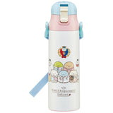 水筒 子供 ステンレス 直飲み 通販 580ml 保冷 肩掛け 軽量 軽い ワンプッシュ マグボトル ダイレクトボトル キッズ 子ども用 キャラクター ディズニー Disney プリンセス トイストーリー キティ すみっコ ポケモン ミニオン トミカ カーズ トミカ カーズ