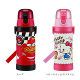 水筒 キッズ 直飲み 通販 約 500ml 子供 480ml おしゃれ キャラクターグッズ ワンタッチ ボトル マイボトル ショルダー紐 ボトル 保冷 子供用水筒 肩掛け アナ雪 トイストーリー キティ トトロ カーズ スヌーピー ピカチュウ ポケモン すみっコぐらし マリオ スプラトゥーン