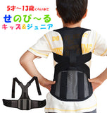 姿勢矯正ベルト ACCESS アクセス 通販 せのびーる せのび～る 姿勢矯正 キッズ ジュニア ベルト 子供 こども 姿勢 サポート 日本製 猫背 矯正 姿勢サポート 背筋 サポート 矯正ベルト サポーター 黒 ブラック くろ 伸縮自在 簡単