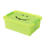 収納ボックス フタ付き おしゃれ 通販 プラスチック スマイルボックス Sサイズ かわいい 収納ケース ハンドル 持ち手 ふた付き スタッキング おもちゃ箱 衣類 収納 子供部屋 SPICE OF LIFE スパイス SFPT1510 インテリア