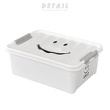 収納ボックス フタ付き おしゃれ 通販 プラスチック スマイルボックス Sサイズ かわいい 収納ケース ハンドル 持ち手 ふた付き スタッキング おもちゃ箱 衣類 収納 子供部屋 SPICE OF LIFE スパイス SFPT1510 インテリア