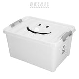 収納ボックス フタ付き おしゃれ 通販 プラスチック スマイルボックス Mサイズ かわいい 収納ケース ハンドル 持ち手 ふた付き スタッキング おもちゃ箱 衣類 収納 子供部屋 SPICE OF LIFE スパイス SFPT1520 インテリア