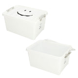 収納ボックス フタ付き おしゃれ 通販 プラスチック スマイルボックス Mサイズ かわいい 収納ケース ハンドル 持ち手 ふた付き スタッキング おもちゃ箱 衣類 収納 子供部屋 SPICE OF LIFE スパイス SFPT1520 インテリア
