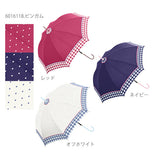 ジャンプ傘 58cm Sheil&Sheil シェイルシェイル 通販 レディース 長傘 雨傘 傘 ジャンプ ワンタッチ 女性 婦人用 おしゃれ かわいい 女の子 女子 グラスファイバー骨 丈夫 折れにくい かさ カサ 58センチ 8本骨 ドット 水玉 ストライプ 縞 ギンガムチェック キラキラ