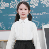 女の子 ブラウス キッズ 長袖 通販 襟付き シャツ 白 トップス フォーマル ジュニア スーツ インナー 子供服 子ども服 女の子 ガールズ 入学式 卒業式 きれいめ おしゃれ 入園式 卒園式 かわいい こども 小学生 100 110 120 130 140 150