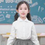 女の子 ブラウス キッズ 長袖 通販 襟付き シャツ 白 トップス フォーマル ジュニア スーツ インナー 子供服 子ども服 女の子 ガールズ 入学式 卒業式 きれいめ おしゃれ 入園式 卒園式 かわいい こども 小学生 100 110 120 130 140 150
