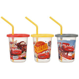 プラスチック コップ セット 通販 子供 キッズ キャラクター ストロー付き タンブラー 蓋付き プラコップ ディズニー プリンセス カーズ ミニオン スヌーピー SNOOPY ポケモン トトロ こぼれにくい 子供用コップ 食器 子ども用食器 キッズ用食器 SKATER スケーター SIH2ST