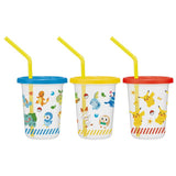 プラスチック コップ セット 通販 子供 キッズ キャラクター ストロー付き タンブラー 蓋付き プラコップ ディズニー プリンセス カーズ ミニオン スヌーピー SNOOPY ポケモン トトロ こぼれにくい 子供用コップ 食器 子ども用食器 キッズ用食器 SKATER スケーター SIH2ST