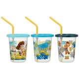 プラスチック コップ セット 通販 子供 キッズ キャラクター ストロー付き タンブラー 蓋付き プラコップ ディズニー プリンセス カーズ ミニオン スヌーピー SNOOPY ポケモン トトロ こぼれにくい 子供用コップ 食器 子ども用食器 キッズ用食器 SKATER スケーター SIH2ST