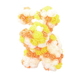 アーティフィシャル 通販 アニマル ミニ 人形 ディスプレイ用 クリアケース入り 置き型 バラ 薔薇 お手入れ不要 ディスプレイ 店舗 ウサギ ラビット ベアー ベア 熊 ギフト プレゼント