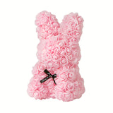 アーティフィシャル 通販 アニマル ミニ 人形 ディスプレイ用 クリアケース入り 置き型 バラ 薔薇 お手入れ不要 ディスプレイ 店舗 ウサギ ラビット ベアー ベア 熊 ギフト プレゼント