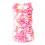 アーティフィシャル 通販 アニマル ミニ 人形 ディスプレイ用 クリアケース入り 置き型 バラ 薔薇 お手入れ不要 ディスプレイ 店舗 ウサギ ラビット ベアー ベア 熊 ギフト プレゼント