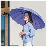 マブ mabu 傘 日傘 晴雨兼用 レディース 長傘 通販 16本骨 軽量 丈夫 UV UVカット 58cm 大きい 和 江戸 雨晴兼用 雨傘 日傘 メンズ傘 グラスファイバー 強風 かさ 多骨