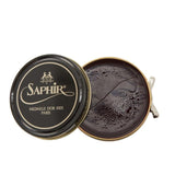 ビーズワックスポリッシュ 50ml SAPHIR サフィール 通販 Saphir Noir サフィールノワール 艶出しワックス 靴磨き 光沢効果 ハイシャイン ハイグロス 保革剤 ツヤ出し 靴みがき クツ磨き 靴クリーム 鏡面磨き スムースレザー シューケア レザーケア 皮革ケア 革製品 皮製品