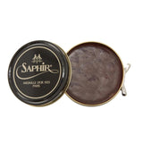 ビーズワックスポリッシュ 50ml SAPHIR サフィール 通販 Saphir Noir サフィールノワール 艶出しワックス 靴磨き 光沢効果 ハイシャイン ハイグロス 保革剤 ツヤ出し 靴みがき クツ磨き 靴クリーム 鏡面磨き スムースレザー シューケア レザーケア 皮革ケア 革製品 皮製品