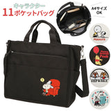 トートバッグ キャンバス a4 横 通販 2way ショルダーバッグ キャンバス生地 厚手 レディース 子供 キッズ 塾 バッグ 女の子 小学生 可愛い おしゃれ 手提げ 鞄 かばん 子ども ディズニー ムーミン スヌーピー キャラクター