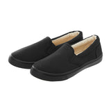 スリッポン レディース おしゃれ 通販 黒 スニーカー 白 アイボリー 通学 通勤 靴 シューズ slip-on スリップオン 無地 シンプル 大人 かわいい 紐なし ヒモなし 履きやすい ローカット ぺたんこ ローヒール フラットシューズ キャンバス 布 コットン 綿 Una atadura