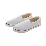 スリッポン レディース おしゃれ 通販 黒 スニーカー 白 アイボリー 通学 通勤 靴 シューズ slip-on スリップオン 無地 シンプル 大人 かわいい 紐なし ヒモなし 履きやすい ローカット ぺたんこ ローヒール フラットシューズ キャンバス 布 コットン 綿 Una atadura