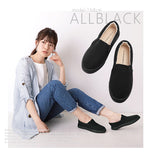 スリッポン レディース おしゃれ 通販 黒 スニーカー 白 アイボリー 通学 通勤 靴 シューズ slip-on スリップオン 無地 シンプル 大人 かわいい 紐なし ヒモなし 履きやすい ローカット ぺたんこ ローヒール フラットシューズ キャンバス 布 コットン 綿 Una atadura