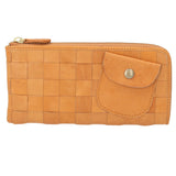 ズッケロフィラート 財布 通販 長財布 レディース L字ファスナー 革 レザー 本革 カウレザー 牛革 大容量 編み込み メッシュ 長サイフ おしゃれ かわいい シンプル ナチュラル zucchero filato 49342 ポケットデザインL字長財布 女性用 ウィメンズ レディース財布