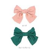 ヘアアクセサリー クリップ 通販 リボン 大きい バレッタ ヘアアクセ ヘアクリップ 大 結婚式 シフォン とろみ    おしゃれ シンプル アクセサリー