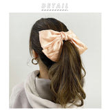 ヘアアクセサリー クリップ 通販 リボン 大きい バレッタ ヘアアクセ ヘアクリップ 大 結婚式 シフォン とろみ    おしゃれ シンプル アクセサリー