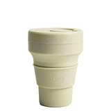 ストージョ ボトル 通販 タンブラー おしゃれ ふた付き stojo POCKET CUP 355ml 12oz トールサイズ ショートサイズ カフェ コンビニ コーヒーショップ マイタンブラー かわいい シンプル 直飲み ストローOK 食洗機 対応 スリーブ付き 折りたたみ 携帯 コンパクト アウトドア