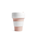 ストージョ ボトル 通販 タンブラー おしゃれ ふた付き stojo POCKET CUP 355ml 12oz トールサイズ ショートサイズ カフェ コンビニ コーヒーショップ マイタンブラー かわいい シンプル 直飲み ストローOK 食洗機 対応 スリーブ付き 折りたたみ 携帯 コンパクト アウトドア