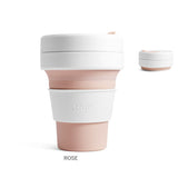 ストージョ ボトル 通販 タンブラー おしゃれ ふた付き stojo POCKET CUP 355ml 12oz トールサイズ ショートサイズ カフェ コンビニ コーヒーショップ マイタンブラー かわいい シンプル 直飲み ストローOK 食洗機 対応 スリーブ付き 折りたたみ 携帯 コンパクト アウトドア