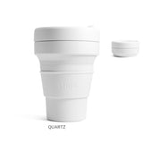 ストージョ ボトル 通販 タンブラー おしゃれ ふた付き stojo POCKET CUP 355ml 12oz トールサイズ ショートサイズ カフェ コンビニ コーヒーショップ マイタンブラー かわいい シンプル 直飲み ストローOK 食洗機 対応 スリーブ付き 折りたたみ 携帯 コンパクト アウトドア