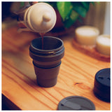 ストージョ ボトル 通販 タンブラー おしゃれ ふた付き stojo POCKET CUP 355ml 12oz トールサイズ ショートサイズ カフェ コンビニ コーヒーショップ マイタンブラー かわいい シンプル 直飲み ストローOK 食洗機 対応 スリーブ付き 折りたたみ 携帯 コンパクト アウトドア