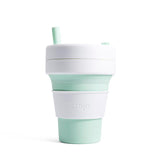 ストージョ ボトル 通販 タンブラー おしゃれ ふた付き stojo BIGGIE 470ml 16oz グランデサイズ カフェ コンビニ コーヒーショップ マイタンブラー かわいい シンプル 直飲み ストロー付き 食洗機 対応 スリーブ付き 折りたたみ 携帯 コンパクト アウトドア
