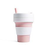 ストージョ ボトル 通販 タンブラー おしゃれ ふた付き stojo BIGGIE 470ml 16oz グランデサイズ カフェ コンビニ コーヒーショップ マイタンブラー かわいい シンプル 直飲み ストロー付き 食洗機 対応 スリーブ付き 折りたたみ 携帯 コンパクト アウトドア