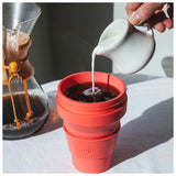 ストージョ ボトル 通販 タンブラー おしゃれ ふた付き stojo BIGGIE 470ml 16oz グランデサイズ カフェ コンビニ コーヒーショップ マイタンブラー かわいい シンプル 直飲み ストロー付き 食洗機 対応 スリーブ付き 折りたたみ 携帯 コンパクト アウトドア