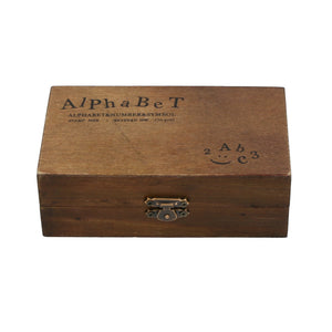 アルファベット スタンプ 通販 英語 英字 数字 英数字 スタンプセット 木箱入り アルファベットスタンプ 数字スタンプ ハンコ はんこ 判子 イニシャル セリフ体 明朝体 かわいい おしゃれ 楷書体 ブロック体 年賀状 メッセージカード デザインスタンプ 文房具 日用品雑貨