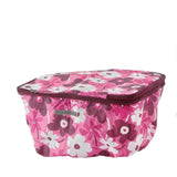 前カゴカバー 2段式 通販 自転車カゴカバー 二段式 2段 自転車 かご用 サイクルバスケットカバー 前かごカバー 2段階調節 防犯 雨対策 雨よけ フロントカゴカバー 前カゴ用 目隠し フラワー 花柄 おしゃれ かわいい チャリカゴ 前カゴ カバー