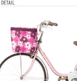 前カゴカバー 2段式 通販 自転車カゴカバー 二段式 2段 自転車 かご用 サイクルバスケットカバー 前かごカバー 2段階調節 防犯 雨対策 雨よけ フロントカゴカバー 前カゴ用 目隠し フラワー 花柄 おしゃれ かわいい チャリカゴ 前カゴ カバー