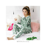 ルームウェア 可愛い 長袖 通販 レディース セット 上下セット かわいい パジャマ 春夏 秋冬 ゆったり おしゃれ M L XL 2XL アニマル 牛 フィッシュ 魚 フルーツ バナナ ルームウエア 部屋着 ナイトウェア
