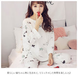 ルームウェア 可愛い 長袖 通販 レディース セット 上下セット かわいい パジャマ 春夏 秋冬 女性用 ゆったり おしゃれ M L XL 2XL アニマル ネコ 猫 ルームウエア 部屋着 ナイトウェア