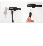 ワイヤーロック ノーブランド 通販 ワイヤー 錠 自転車 鍵 盗難防止 防犯用品 シリンダー式 70cm 直径12mm 傷つきにくい カギ かぎ ロック ロードバイク おしゃれ スペアキー付