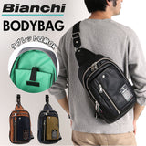 ビアンキ ボディバッグ 通販 ショルダーバッグ メンズ ブランド Bianchi 斜めがけ かっこいい ワンショルダー 自転車 サイクリング 旅行 サブバッグ B5 大容量 大きめ 大人 おしゃれ PUレザー 合成皮革 アウトドア ギフト プレゼント 就職 進学 誕生日 TBPI-12