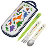 子供 箸セット トリオ 通販 トリオセット 箸 スプーン フォーク ハシ おはし スライド式 食洗機OK お弁当 ランチグッズ 給食 弁当 遠足 運動会 入園 通園 幼稚園 保育園 男の子 キャラクター きょうりゅう 恐竜 ディノサウルス 食洗機対応