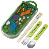 子供 箸セット トリオ 通販 トリオセット 箸 スプーン フォーク ハシ おはし スライド式 食洗機OK お弁当 ランチグッズ 給食 弁当 遠足 運動会 入園 通園 幼稚園 保育園 男の子 キャラクター きょうりゅう 恐竜 ディノサウルス 食洗機対応