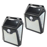 センサーライト 屋外 ソーラー 2個セット 通販 led 人感 防犯 ライト 太陽光 照明 自動点灯 防雨形 玄関 ガレージ 壁掛け 壁面 明るい モーションセンサー トレードワン