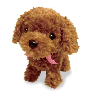 犬 ぬいぐるみ 動く 通販 トイプードル 動くおもちゃ ふわふわ ショコラちゃん 小さい 人形 子犬 かわいい 動物 玩具 アニマル ペット キッズ 子ども 子供 園児 未就園児 女の子 誕生日 ギフト プレゼント 元気な仔犬 トイプードルのショコラちゃん