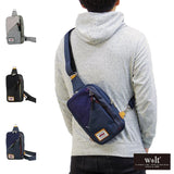 小さめ ボディバッグ メンズ 通販 ショルダーバッグ 斜めがけ ワンショルダーバッグ おしゃれ シンプル 軽量 コンパクト 旅行 自転車 アウトドア スクエア スクウェア w*lt walt ウォルト STURM 412084y メンズバッグ